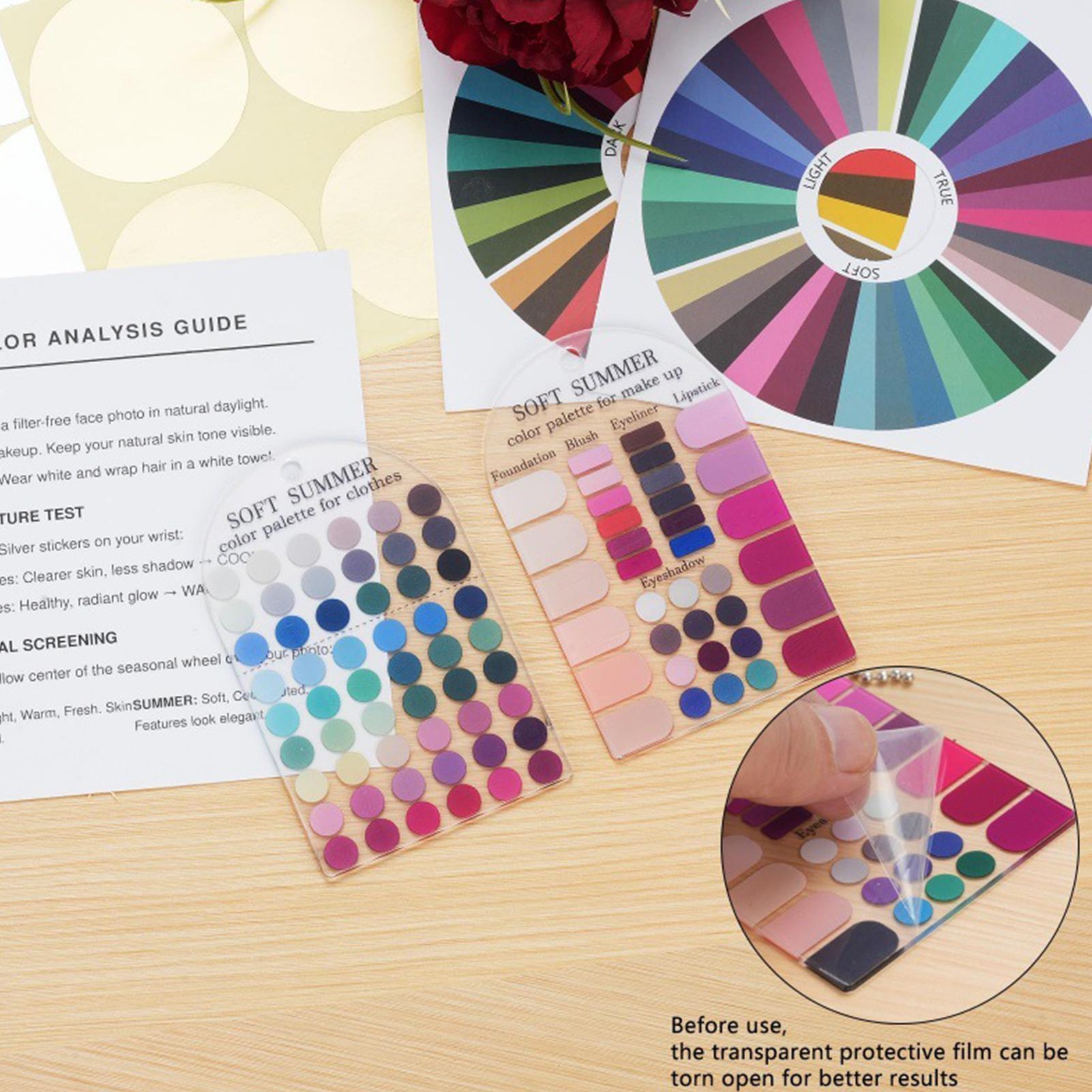 Summer Clothing Palette - Kleurenpaletkaarten Zachte zomer 2 stuks Acryl