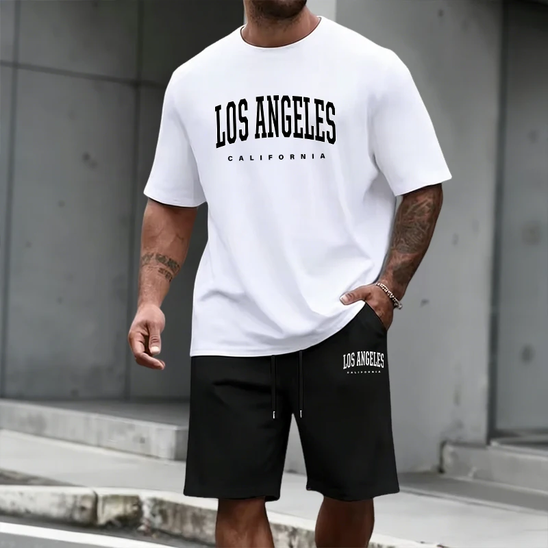 Summer Clothing Men Fashion - Heren trainingspak met korte mouwen en
