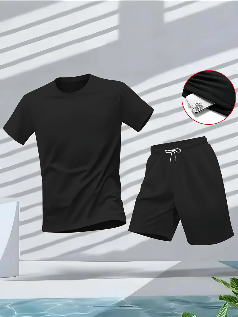 Summer Clothing Men Fashion - Herenpak 2-delig set Mode Vrije tijd