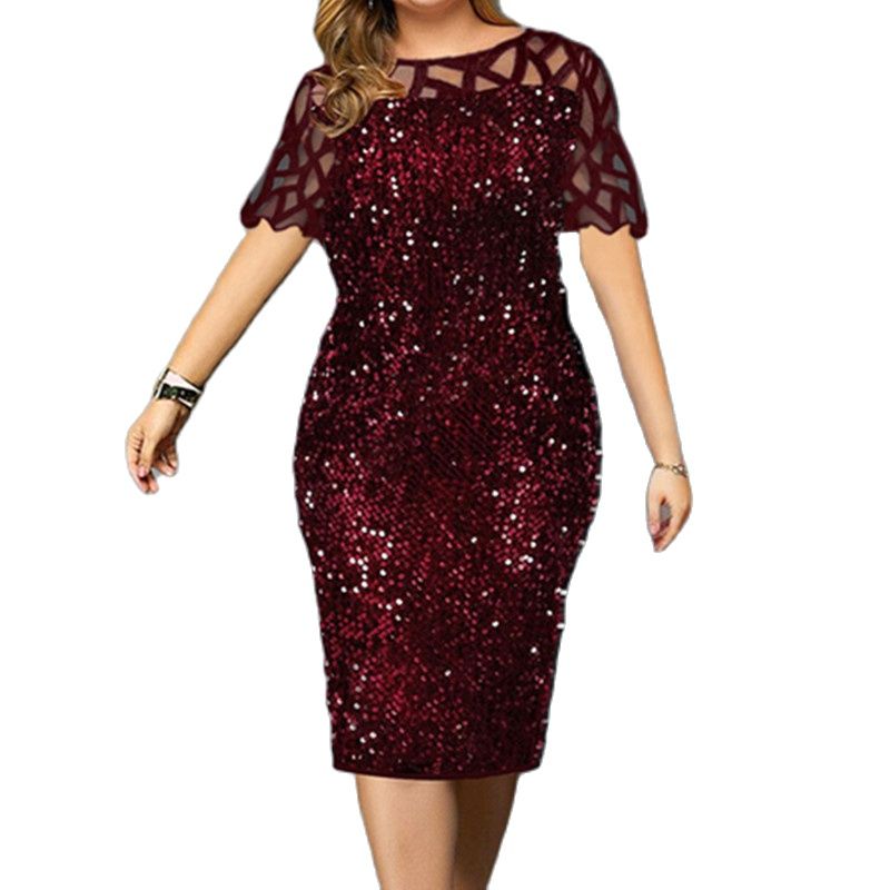 Summer Clothing For 70 Year Old Woman - 2022 Vrouwen Glanzende Feestjurken M-5XL Size
