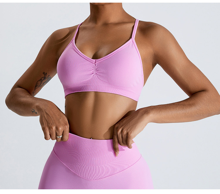 Summer Yoga Clothing - Zomer Sexy Scrunch Sportbeha Gym Top
