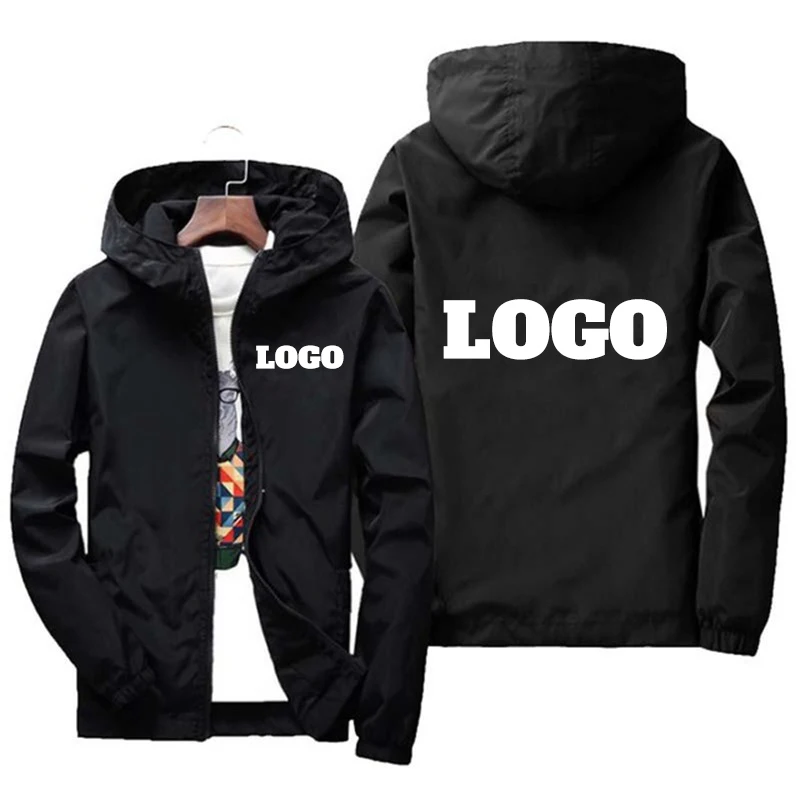 Summer Green Clothing - Custom Brand Logo Herfst Jas Mannen