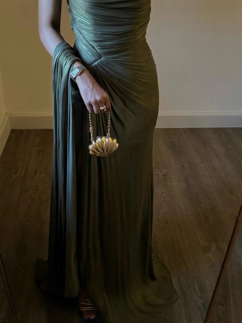 Summer Clothing In Winter - Luxe feestjurk maxi-jurk dames casual groene
