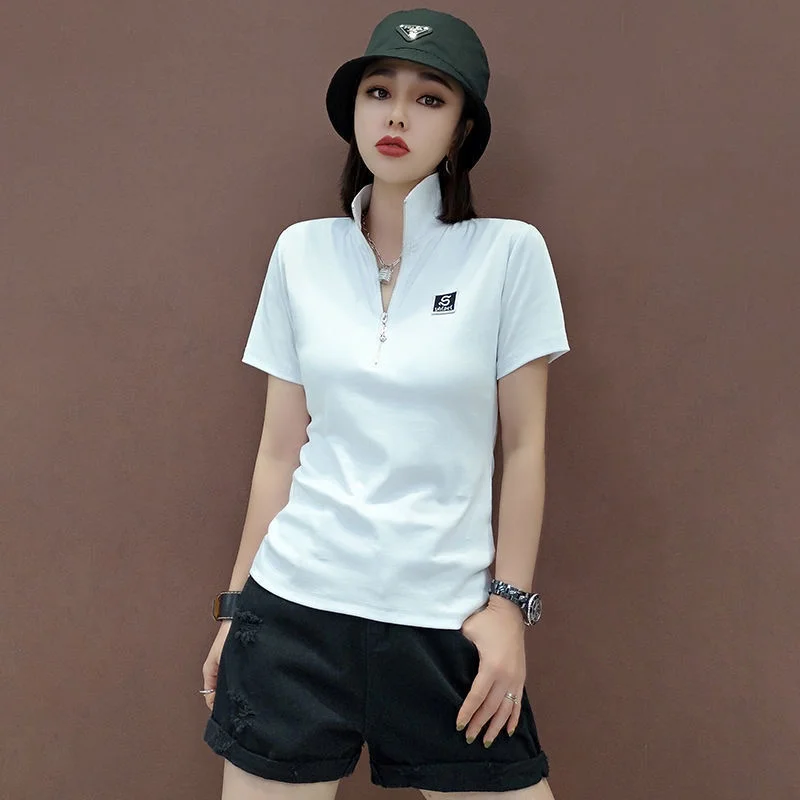 Summer Green Clothing - T-Shirt Vrouw Korte Mouw T-Shirt Kleding