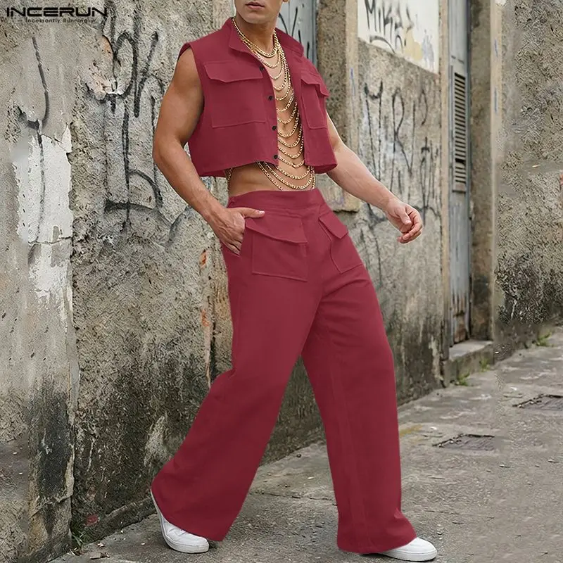 INCERUN Mannen Sets Solid Mouw - Summer Clothing Men Fashion recensie en prijs