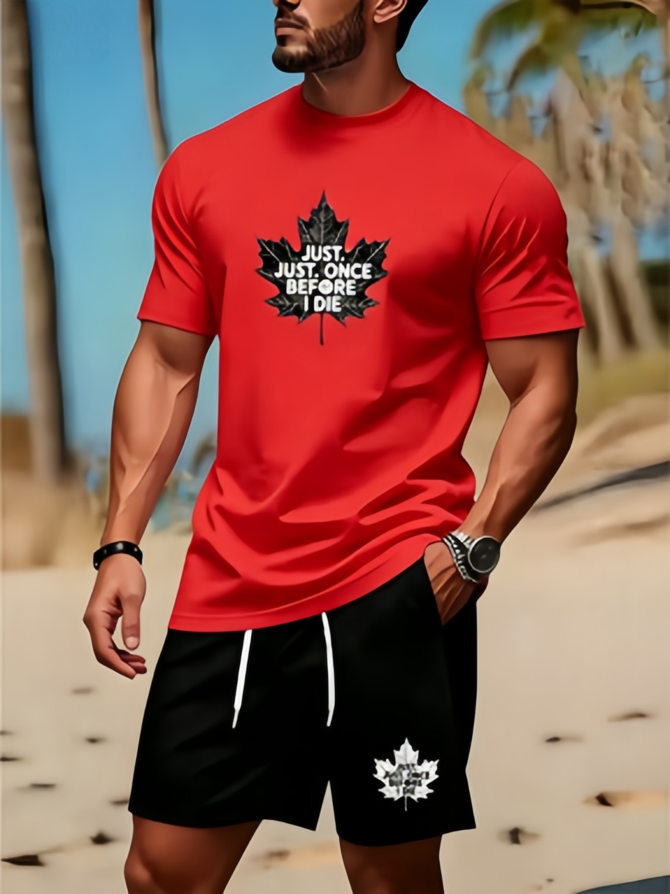 Set van T-shirt en korte broek - Summer Clothing Men Fashion recensie en prijs