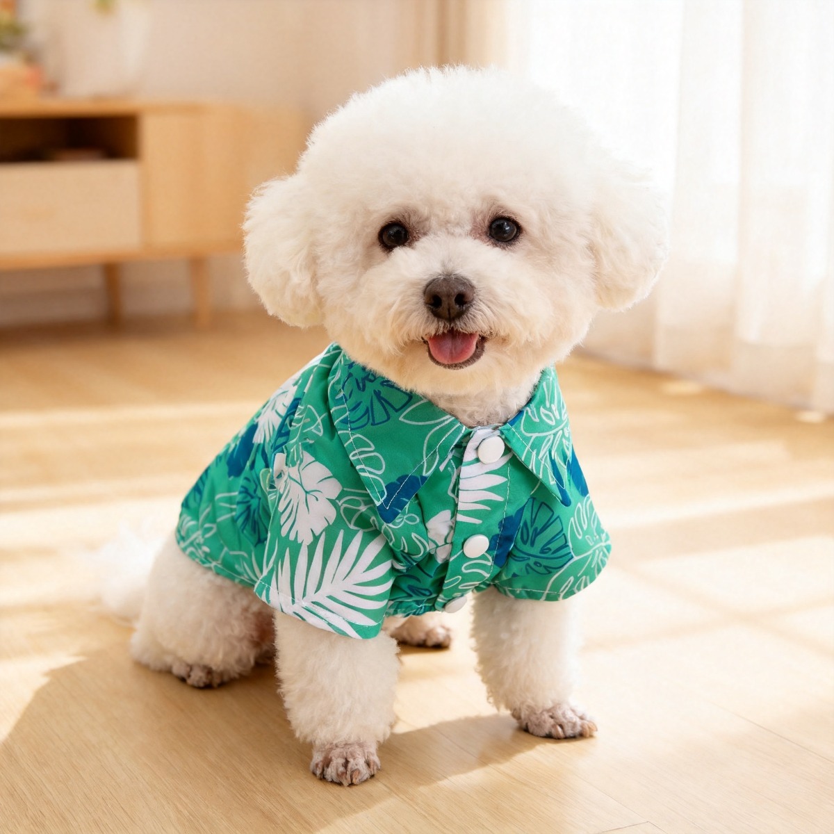 Cat Flower Shirt, lichtgewicht - Summer Dog Clothing recensie en prijs