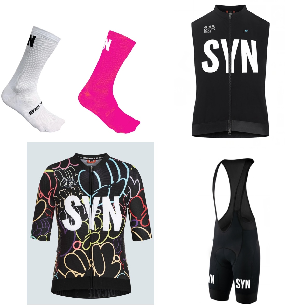 SYN Witte wielertrui met korte - Summer Green Clothing recensie en prijs