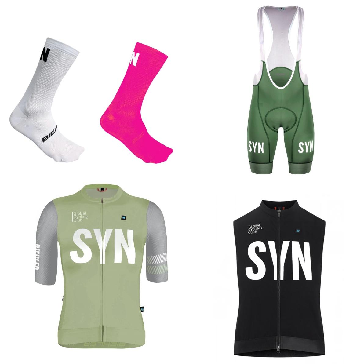 SYN Witte wielertrui met korte - Summer Green Clothing recensie en prijs