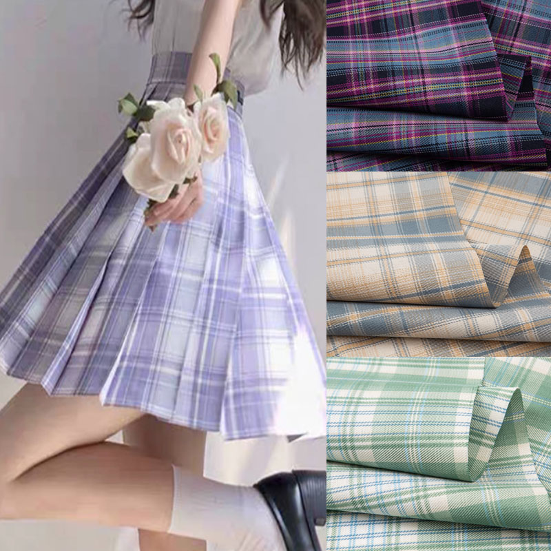 Japanse geruite stof per meter - Summer Green Clothing recensie en prijs