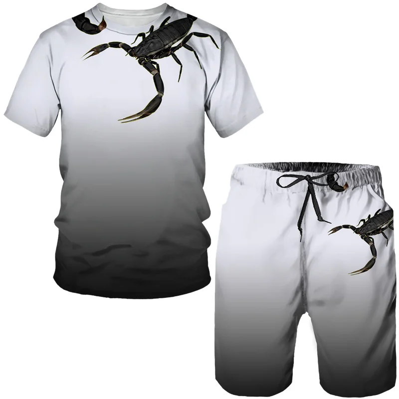 Nieuwe Scorpion 3D Print T-shi - Summer Clothing Men Fashion recensie en prijs