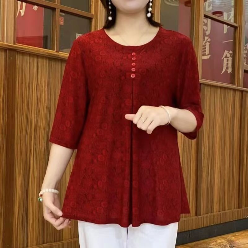 Vintage Bedrukt T-Shirt Casual - Summer Clothing For 70 Year Old Woman recensie en prijs